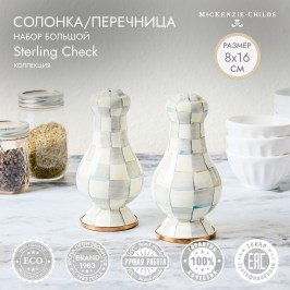 Набор солонка/перечница большой sterling check 89242-540